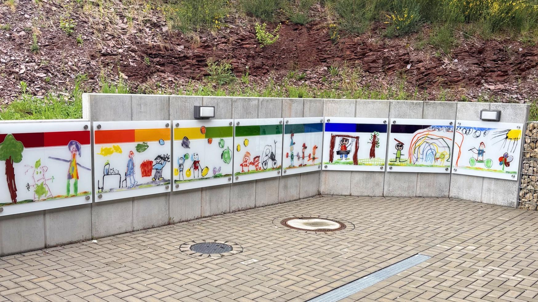 Kunstwerk der Kindertageseinrichtung
